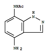(5ci)-7-乙酰氨基-4-氨基-吲唑結(jié)構(gòu)式_858227-47-1結(jié)構(gòu)式