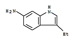 1H-indol-6-amine,3-ethyl-(9ci)Structure,873055-15-3Structure 1H-indol-6-amine,3-ethyl-(9ci) Structure,873055-15-3Structure