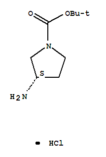 (S)-1-boc-3-氨基吡咯烷鹽酸鹽結構式_874140-63-3結構式