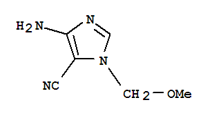 1H-imidazole-5-carbonitrile, 4-amino-1-(methoxymethyl)-Structure,87460-50-2Structure 1H-imidazole-5-carbonitrile, 4-amino-1-(methoxymethyl)- Structure,87460-50-2Structure