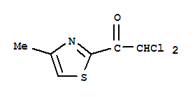 Ethanone, 2,2-dichloro-1-(4-methyl-2-thiazolyl)-(9ci)Structure,87830-82-8Structure Ethanone, 2,2-dichloro-1-(4-methyl-2-thiazolyl)-(9ci) Structure,87830-82-8Structure