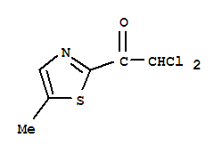 Ethanone, 2,2-dichloro-1-(5-methyl-2-thiazolyl)-(9ci)Structure,87830-83-9Structure Ethanone, 2,2-dichloro-1-(5-methyl-2-thiazolyl)-(9ci) Structure,87830-83-9Structure