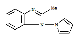 1H-benzimidazole,2-methyl-1-(1h-pyrrol-1-yl)-(9ci)Structure,87948-02-5Structure 1H-benzimidazole,2-methyl-1-(1h-pyrrol-1-yl)-(9ci) Structure,87948-02-5Structure