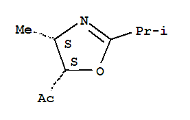 順式-(9ci)-1-[4,5-二氫-4-甲基-2-(1-甲基乙基)-5-噁唑]-乙酮結(jié)構(gòu)式_88309-26-6結(jié)構(gòu)式