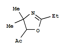Ethanone, 1-(2-ethyl-4,5-dihydro-4,4-dimethyl-5-oxazolyl)-(9ci)Structure,88309-38-0Structure Ethanone, 1-(2-ethyl-4,5-dihydro-4,4-dimethyl-5-oxazolyl)-(9ci) Structure,88309-38-0Structure
