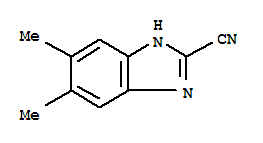 1H-benzimidazole-2-carbonitrile,5,6-dimethyl-(9ci)Structure,88422-30-4Structure 1H-benzimidazole-2-carbonitrile,5,6-dimethyl-(9ci) Structure,88422-30-4Structure