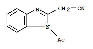 1H-benzimidazole-2-acetonitrile,1-acetyl-(9ci)Structure,88482-10-4Structure 1H-benzimidazole-2-acetonitrile,1-acetyl-(9ci) Structure,88482-10-4Structure