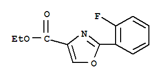 2-(2-氟苯基)-噁唑-4-羧酸乙酯結(jié)構(gòu)式_885274-78-2結(jié)構(gòu)式