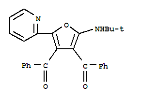 (9ci)-[2-[(1,1-二甲基乙基)氨基]-5-(2-吡啶)-3,4-呋喃二基]雙[苯基-甲酮結(jié)構(gòu)式_885357-80-2結(jié)構(gòu)式