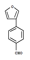 4-(3-呋喃)苯甲醛結(jié)構(gòu)式_885465-98-5結(jié)構(gòu)式