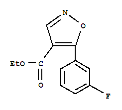 (9ci)-5-(3-氟苯基)-4-異噁唑羧酸乙酯結(jié)構(gòu)式_887408-00-6結(jié)構(gòu)式
