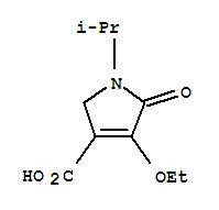 (9ci)-4-乙氧基-2,5-二氫-1-(1-甲基乙基)-5-氧代-1H-吡咯-3-羧酸結(jié)構(gòu)式_88767-02-6結(jié)構(gòu)式
