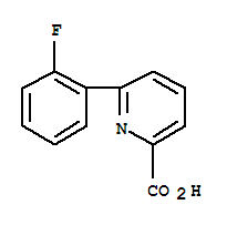 6-(2-氟苯基)甲酸吡啶結構式_887982-35-6結構式