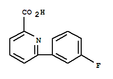 6-(3-氟苯基)甲酸吡啶結(jié)構(gòu)式_887982-40-3結(jié)構(gòu)式