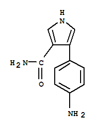 1H-pyrrole-3-carboxamide,4-(4-aminophenyl)-(9ci) Structure,890434-82-9Structure