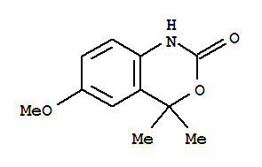 (9ci)-1,4-二氫-6-甲氧基-4,4-二甲基-2H-3,1-苯并噁嗪-2-酮結(jié)構(gòu)式_89433-07-8結(jié)構(gòu)式