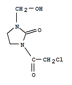 (7ci)-1-(氯乙?；?-3-(羥基甲基)-2-咪唑啉酮結(jié)構(gòu)式_89641-61-2結(jié)構(gòu)式