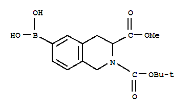 2,3(1H)-Isoquinolinedicarboxylic acid, 6-borono-3,4-dihydro-, 2-(1,1-dimethylethyl) 3-methyl esterStructure,897375-70-1Structure 2,3(1H)-Isoquinolinedicarboxylic acid, 6-borono-3,4-dihydro-, 2-(1,1-dimethylethyl) 3-methyl ester Structure,897375-70-1Structure