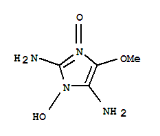 1H-imidazole-2,5-diamine, 1-hydroxy-4-methoxy-, 3-oxideStructure,898250-17-4Structure 1H-imidazole-2,5-diamine, 1-hydroxy-4-methoxy-, 3-oxide Structure,898250-17-4Structure