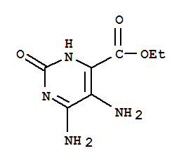 (9ci)-5,6-二氨基-1,2-二氫-2-氧代-4-嘧啶羧酸乙酯結(jié)構(gòu)式_89897-53-0結(jié)構(gòu)式