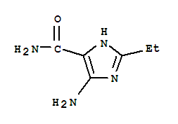 1H-imidazole-4-carboxamide,5-amino-2-ethyl-(9ci)Structure,90521-74-7Structure 1H-imidazole-4-carboxamide,5-amino-2-ethyl-(9ci) Structure,90521-74-7Structure