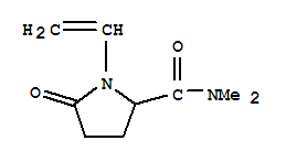 (7ci)-N,N-二甲基-5-氧代-1-乙烯基-2-吡咯烷羧酰胺結(jié)構(gòu)式_90565-89-2結(jié)構(gòu)式