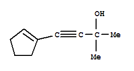 3-Butyn-2-ol, 4-(1-cyclopenten-1-yl)-2-methyl-(7ci,9ci)Structure,90925-05-6Structure 3-Butyn-2-ol, 4-(1-cyclopenten-1-yl)-2-methyl-(7ci,9ci) Structure,90925-05-6Structure