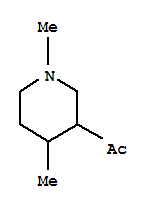 (9ci)-1-(1,4-二甲基-3-哌啶基)-乙酮結(jié)構(gòu)式_91324-26-4結(jié)構(gòu)式