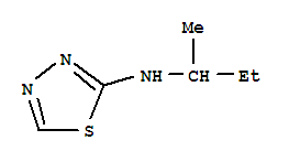 n-(1-甲基丙基)-1,3,4-噻二唑-2-胺結(jié)構(gòu)式_91461-79-9結(jié)構(gòu)式