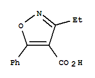 (7ci)-3-乙基-5-苯基-4-異噁唑羧酸結(jié)構(gòu)式_91569-54-9結(jié)構(gòu)式