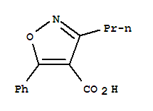 (7ci)-5-苯基-3-丙基-4-異噁唑羧酸結(jié)構(gòu)式_92029-31-7結(jié)構(gòu)式