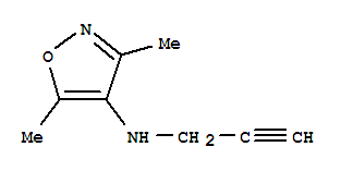 (9ci)-3,5-二甲基-n-2-丙炔-4-異噁唑胺結(jié)構(gòu)式_92088-04-5結(jié)構(gòu)式