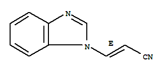 (e)-(9ci)-3-(1H-苯并咪唑-1-基)-2-丙烯腈結構式_92173-65-4結構式