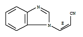 (z)-(9ci)-3-(1H-苯并咪唑-1-基)-2-丙烯腈結構式_92173-66-5結構式