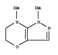 1,5,6,7-四氫-1,7-二甲基-吡唑并[4,3-b][1,4]噁嗪結構式_92615-77-5結構式