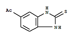 (9ci)-1-(2,3-二氫-2-硫氧代-1H-苯并咪唑-5-基)-乙酮結(jié)構(gòu)式_92806-99-0結(jié)構(gòu)式