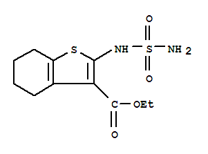 (9ci)-2-[(氨基磺?；?氨基]-4,5,6,7-四氫-苯并[b]噻吩-3-羧酸乙酯結(jié)構(gòu)式_92932-03-1結(jié)構(gòu)式