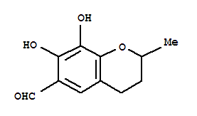 (9ci)-3,4-二氫-7,8-二羥基-2-甲基-2H-1-苯并吡喃-6-羧醛結(jié)構(gòu)式_94008-47-6結(jié)構(gòu)式