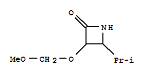 (9ci)-3-(甲氧基甲氧基)-4-(1-甲基乙基)-2-氮雜啶酮結(jié)構(gòu)式_98877-82-8結(jié)構(gòu)式