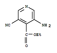 (6ci)-3-氨基-5-氰基-異煙酸乙酯結構式_99358-62-0結構式
