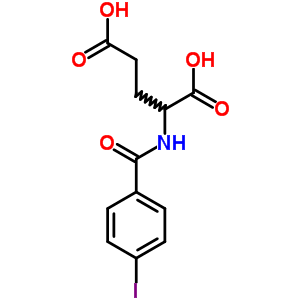 N-(4-碘苯甲酰基)谷氨酸結(jié)構(gòu)式_104252-71-3結(jié)構(gòu)式