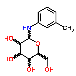 N-(3-甲基苯基)-D-吡喃葡萄糖胺結(jié)構(gòu)式_10571-76-3結(jié)構(gòu)式
