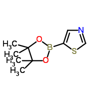 5-(4,4,5,5-Tetramethyl-1,3,2-dioxaborolan-2-yl)thiazoleStructure,1086111-09-2Structure 5-(4,4,5,5-Tetramethyl-1,3,2-dioxaborolan-2-yl)thiazole Structure,1086111-09-2Structure