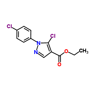 Ethyl 5-chloro-1-(4-chlorophenyl)-1h-pyrazole-4-carboxylateStructure,110821-36-8Structure Ethyl 5-chloro-1-(4-chlorophenyl)-1h-pyrazole-4-carboxylate Structure,110821-36-8Structure