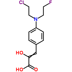 3-[4-[(2-氯乙基)(2-氟乙基)氨基]苯基]-2-羥基-2-丙酸結(jié)構(gòu)式_1222-65-7結(jié)構(gòu)式