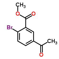 5-Acetyl-2-bromo-benzoic acid methyl ester Structure,1263286-07-2Structure