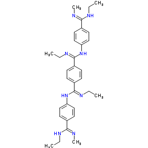 N1,n4-二乙基-n1,n4-雙[4-(n-乙基-n-甲基-甲脒基)苯基]苯-1,4-二羧酰胺結(jié)構(gòu)式_13836-45-8結(jié)構(gòu)式