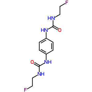 1-(2-氟乙基)-3-[4-(2-氟乙基氨基甲酰氨基)苯基]脲結構式_13907-99-8結構式