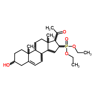 (8CI)-(3b-羥基-20-氧代-5-孕烯-16-基)-磷酸二乙酯結(jié)構(gòu)式_14413-01-5結(jié)構(gòu)式