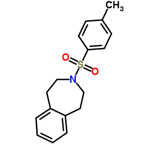 2,3,4,5-四氫-3-[(4-甲基苯基)磺?；鵠-1H-3-苯氮雜卓結(jié)構(gòu)式_15299-53-3結(jié)構(gòu)式